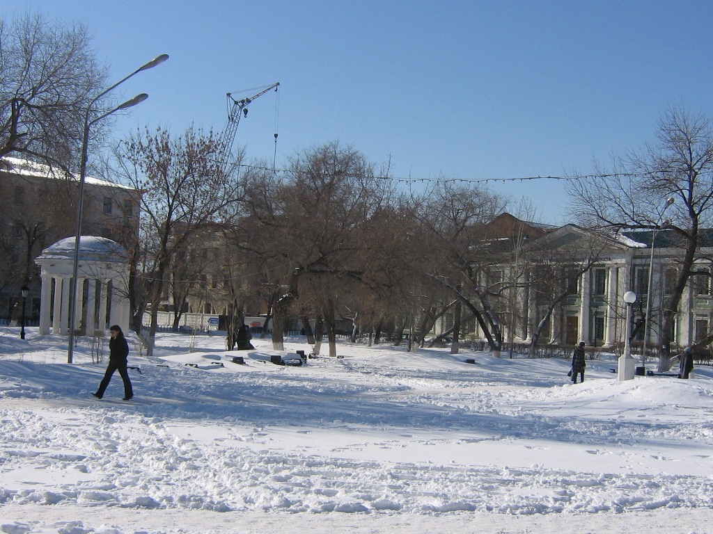 Александровский сад зимой, Оренбург
